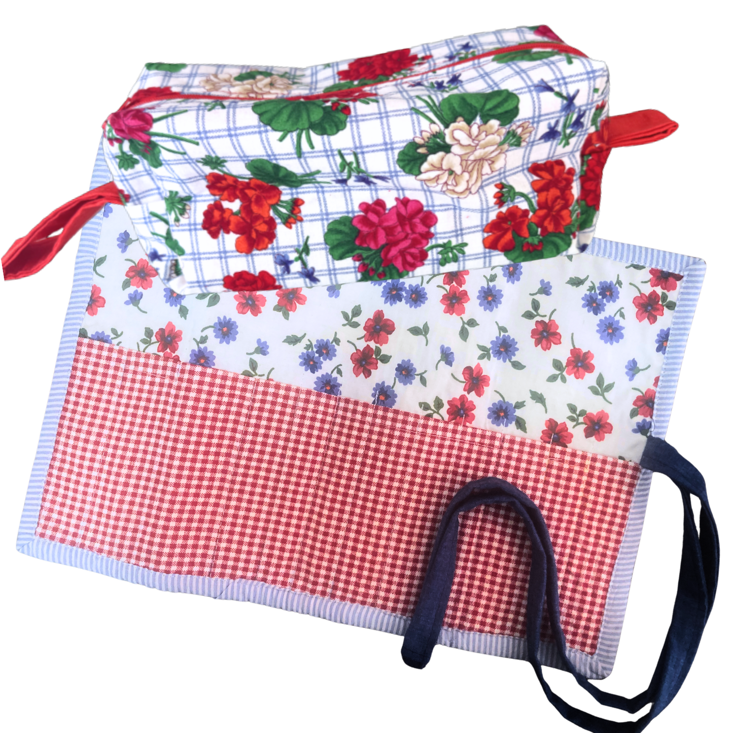Make Up Brush Roll & Cosmetic Bag Set by Firoza