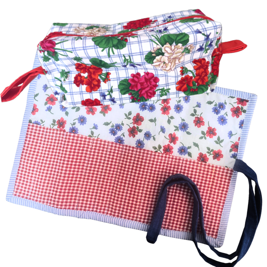 Make Up Brush Roll & Cosmetic Bag Set by Firoza