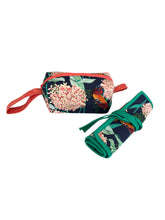 Load image into Gallery viewer, Cosmetic Bag and Makeup Brush Roll Set by Firoza
