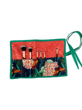 Load image into Gallery viewer, Cosmetic Bag and Makeup Brush Roll Set by Firoza
