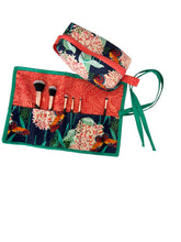Load image into Gallery viewer, Cosmetic Bag and Makeup Brush Roll Set by Firoza
